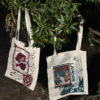 Black Chikankari Gharara (7) Gull Tote Bag